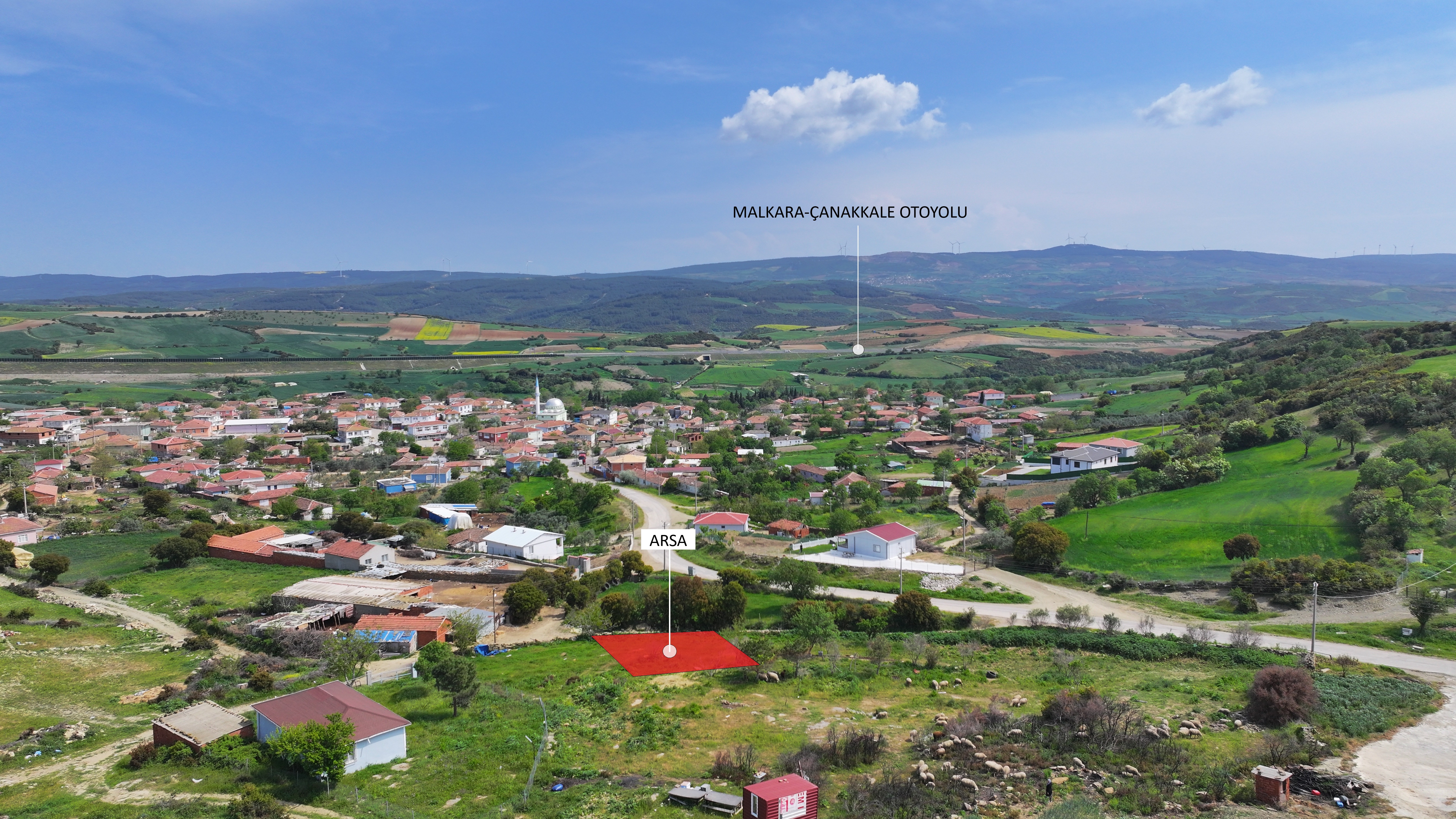 GELİBOLU YÜLÜCE'DE %40 İNŞAAT İZİNLİ 376m2 MÜSTAKİL TAPULU ARSA