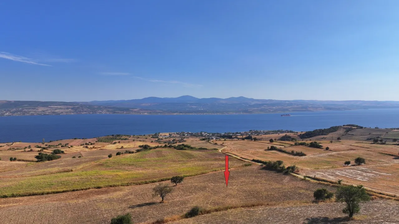 ÇANAKKALE GELİBOLU BURHANLI'DA 11,492m2 DENİZ MANZARALI TARLA - görsel 8