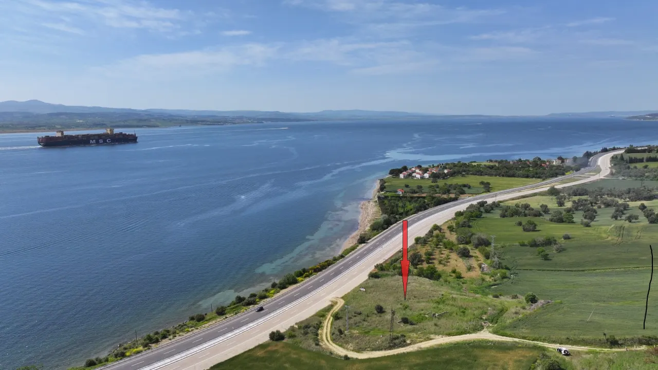 ÇANAKKALE GELİBOLU BURHANLI'DA DENİZ MANZARALI 4,408m2 ARSA - görsel 17