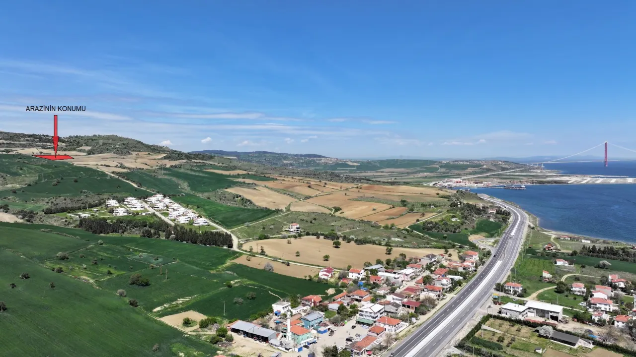 ÇANAKKALE GELİBOLU BURHANLI'DA 11,492m2 DENİZ MANZARALI TARLA - görsel 27