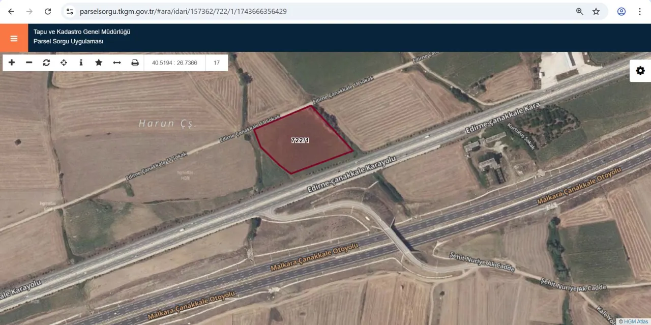 ÇANAKKALE GELİBOLU BOLAYIRDA ANAYOLA CEPHE 10,004m2 TARLA - görsel 4