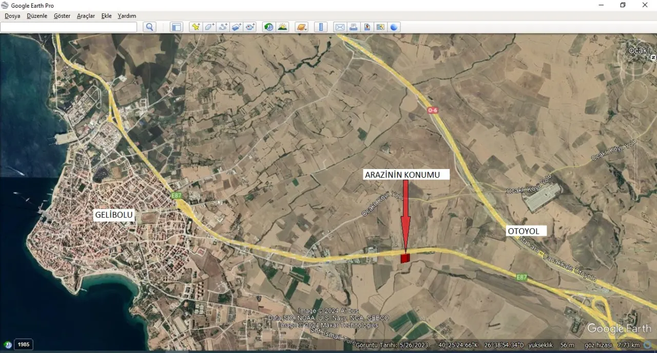 GELİBOLU YAZICIZADE MAHALLESİNDE ASFALT YOLA CEPHELİ 3,290m2 - görsel 5