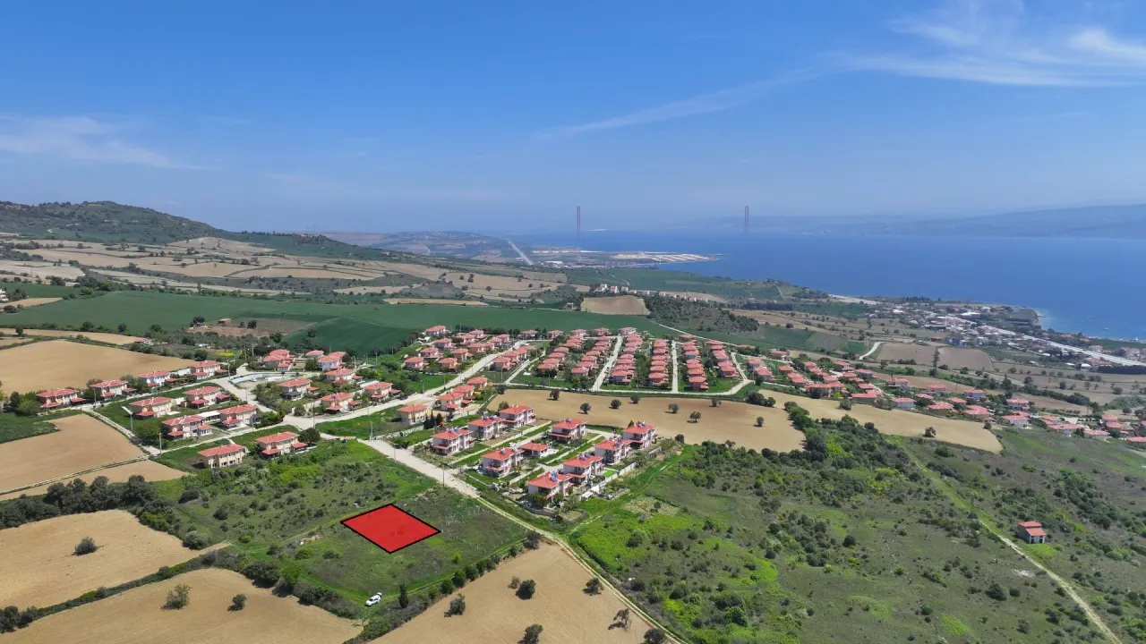 ÇANAKKALE GELİBOLU BURHANLI'DA BOĞAZ MANZARALI 508m2 ARSA - görsel 13