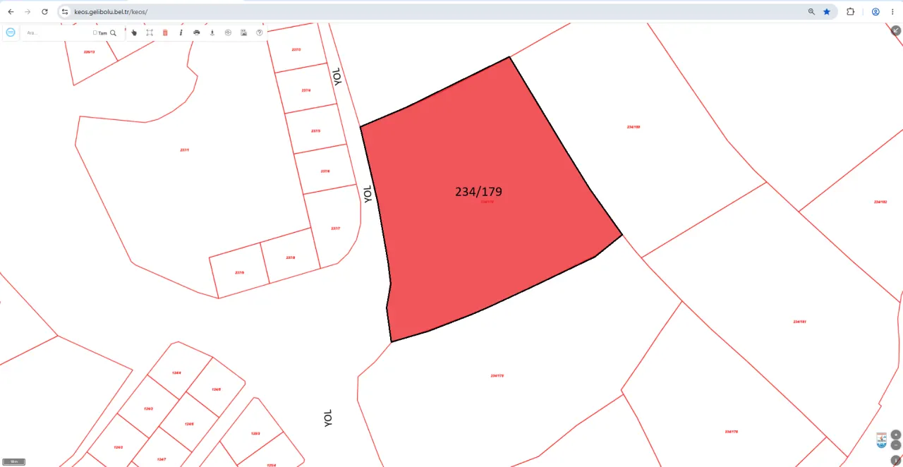 ÇANAKKALE GELİBOLU SÜTLÜCE'DE DENİZ MANZARALI 9,908m2 TARLA - görsel 17
