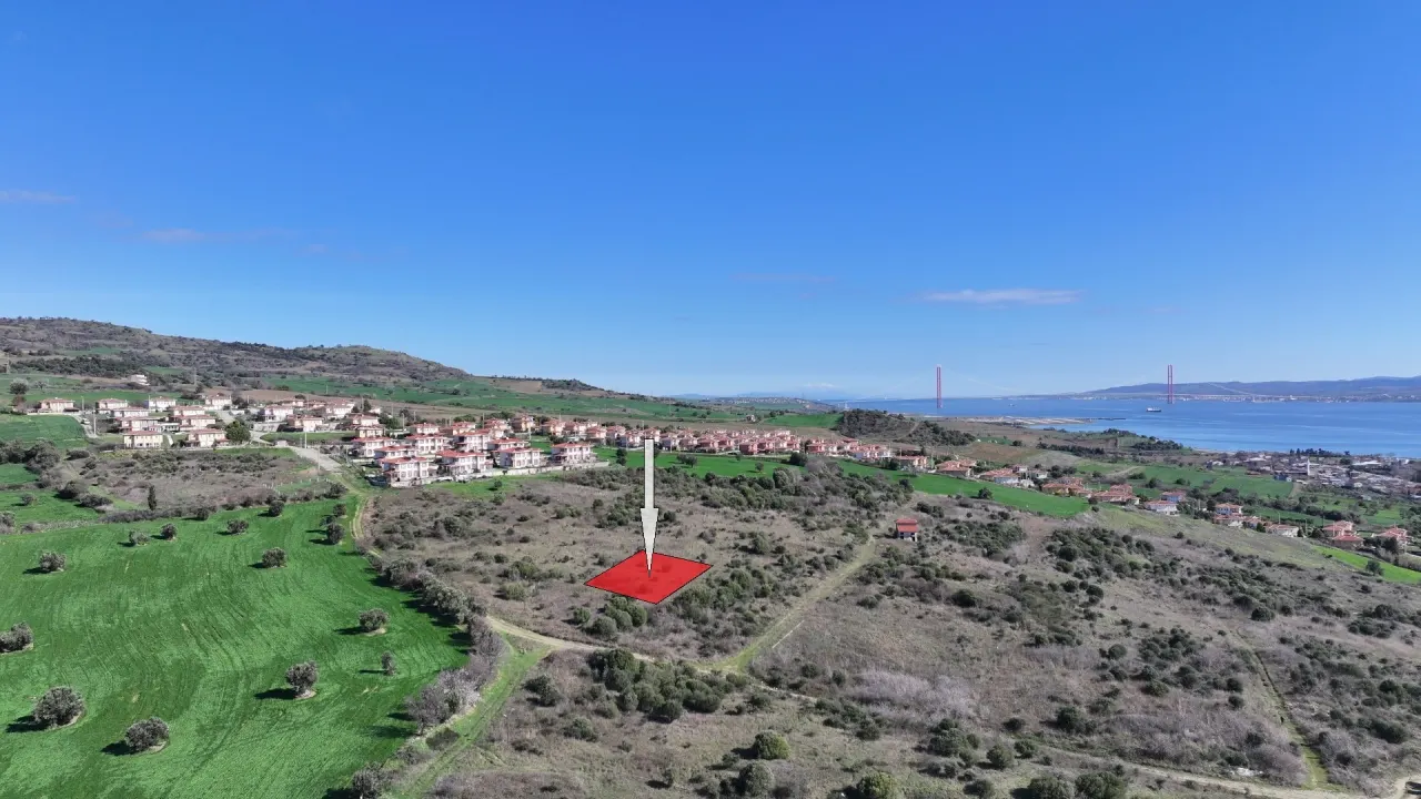 ÇANAKKALE GELİBOLU BURHANLI'DA BOĞAZ MANZARALI 474m2 ARSA - görsel 18
