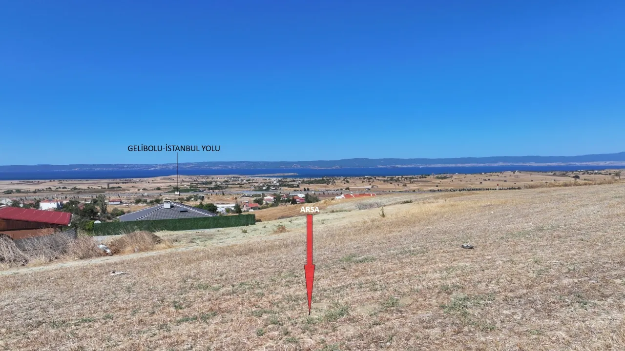 GELİBOLU BOLAYIRDA MÜSTAKİL TAPULU DENİZ MANZARALI 299m2 ARSA - görsel 12