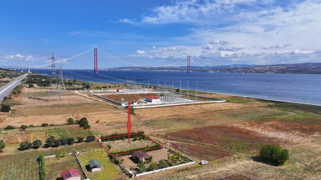 GELİBOLU SÜTLÜCE 875m2 KÖPRÜ VE DENİZ MANZARALI ARSA - görsel 13