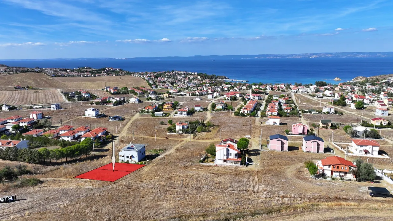 ÇANAKKALE GELİBOLU GÜNEYLİ'DE DENİZ MANZARALI 700m2 ARSA - görsel 3
