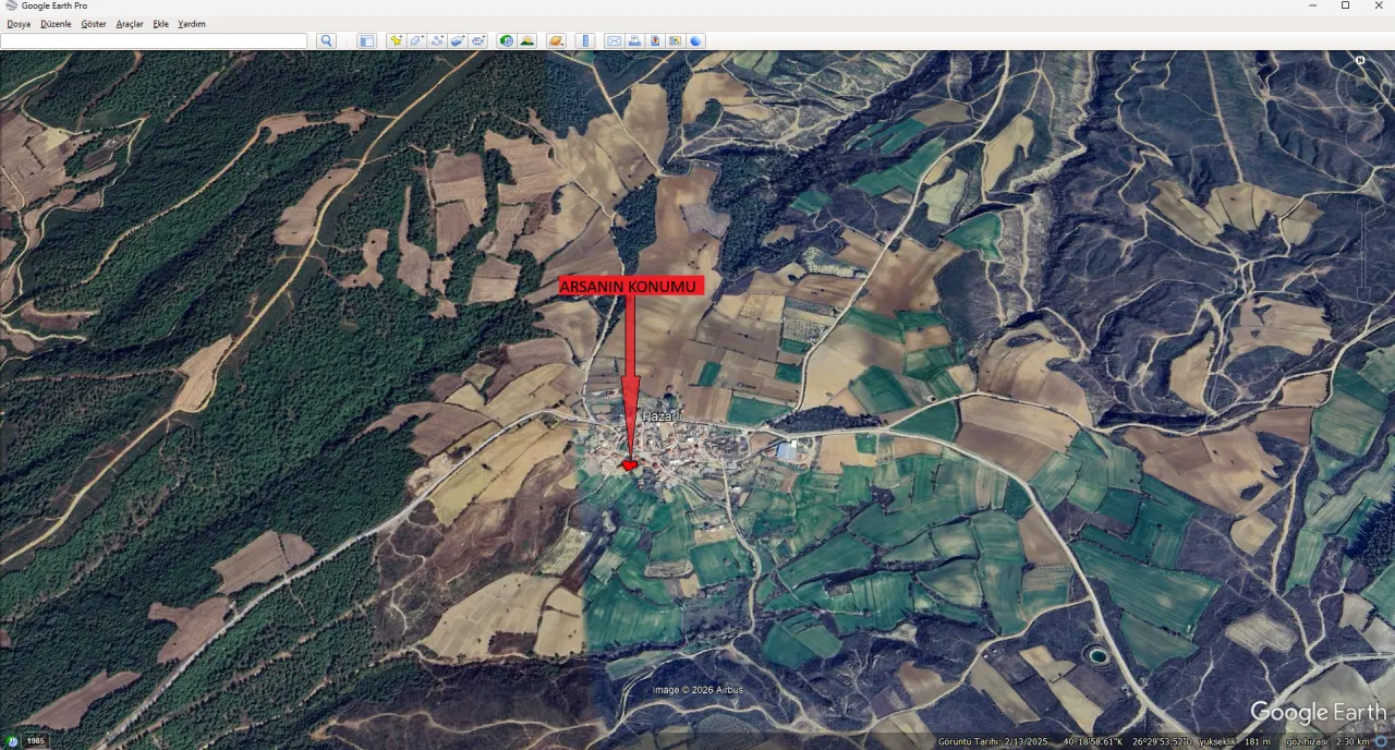 GELİBOLU PAZARLIDA %40 İKİ KAT İNŞAAT İZİNLİ 589m2 İMARLI ARSA - görsel 13