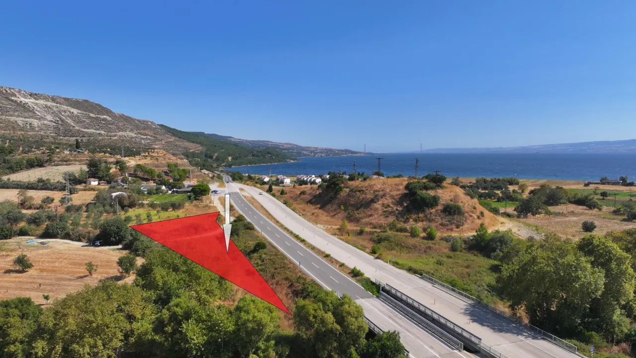 ÇANAKKALE GELİBOLU ILGARDERE'DE 1,183m2 YOLA CEPHE TARLA - görsel 7