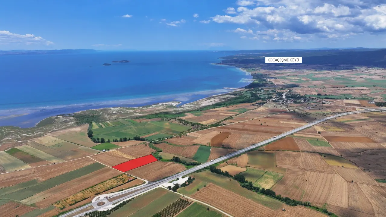 GELİBOLU ŞADILLIDA MÜSTAKİL TAPULU DENİZ MANZARALI 12,613m2 TARLA - görsel 3