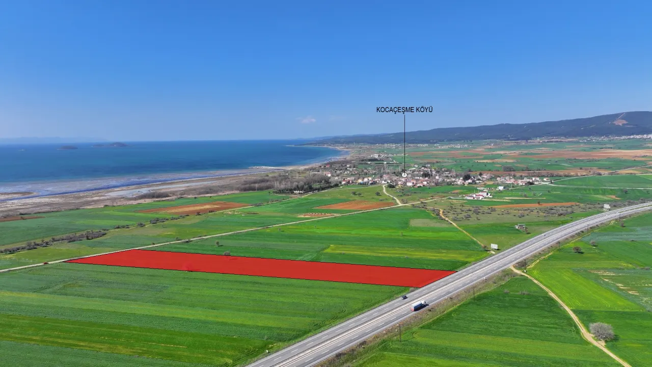 ÇANAKKALE GELİBOLU KOCAÇEŞME'DE 13,374m2 DENİZ MANZARALI TARLA - görsel 9