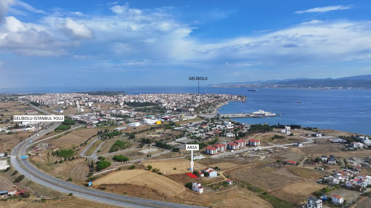 Çanakkale Gelibolu Alaeddin Mahallesinde 380 M² İmarlı Arsa