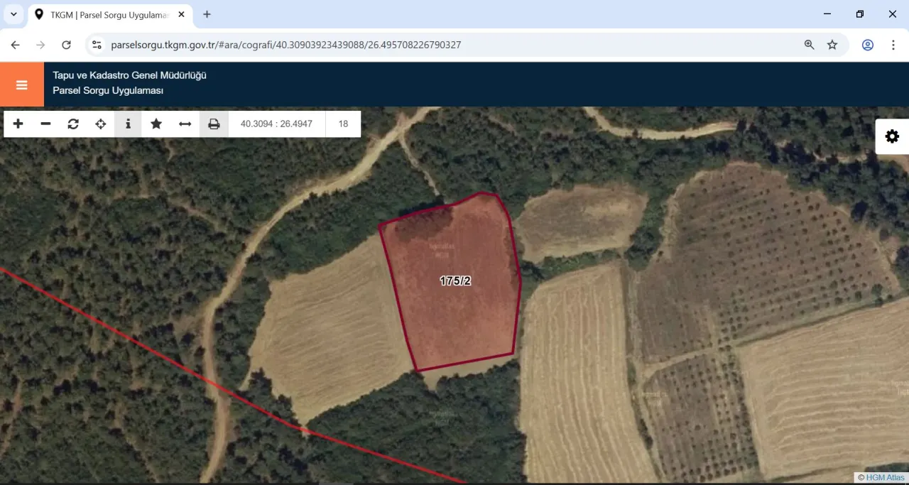 ÇANAKKALE GELİBOLU PAZARLI'DA DOĞA İLE İÇ İÇE 4,899m2 TARLA - görsel 2