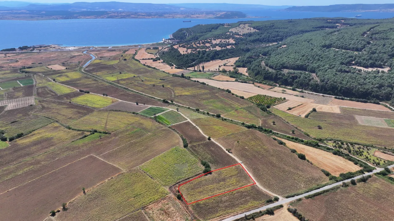 ÇANAKKALE ECEABAT YALOVA KÖYÜNDE 6.061 m² YATIRIMLIK TARLA - görsel 2