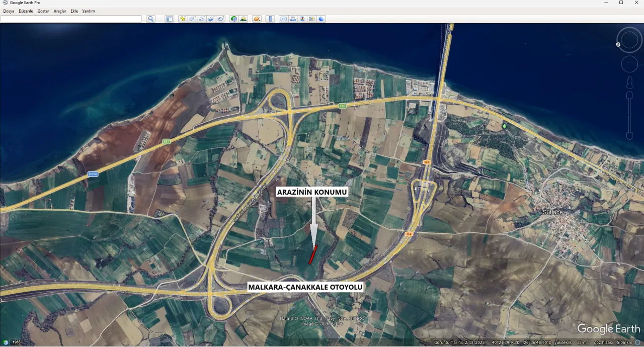 GELİBOLU SÜTLÜCEDE 3,124m2 KÖPRÜ MANZARALI YATIRIM FIRSATI - görsel 15