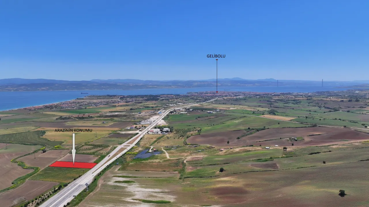 GELİBOLU YAZICIZADE MAHALLESİNDE ASFALT YOLA CEPHELİ 3,290m2 - görsel 15