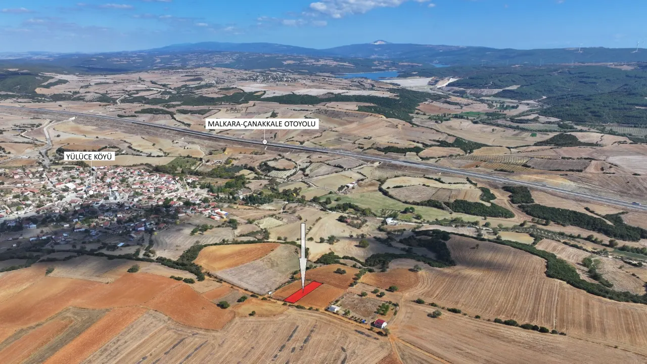 ÇANAKKALE GELİBOLU YÜLÜCEDE KÖYE YAKIN KONUMDA 608m2 TARLA - görsel 13