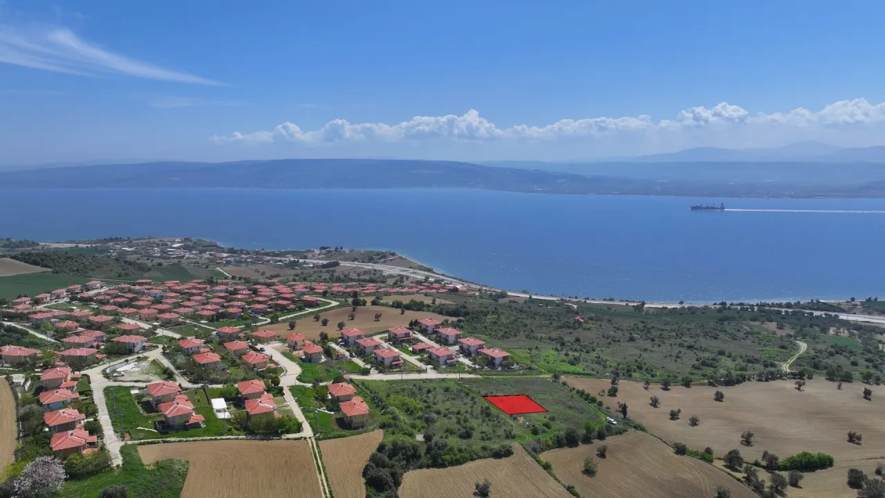 ÇANAKKALE GELİBOLU BURHANLI'DA BOĞAZ MANZARALI 508m2 ARSA - görsel 9