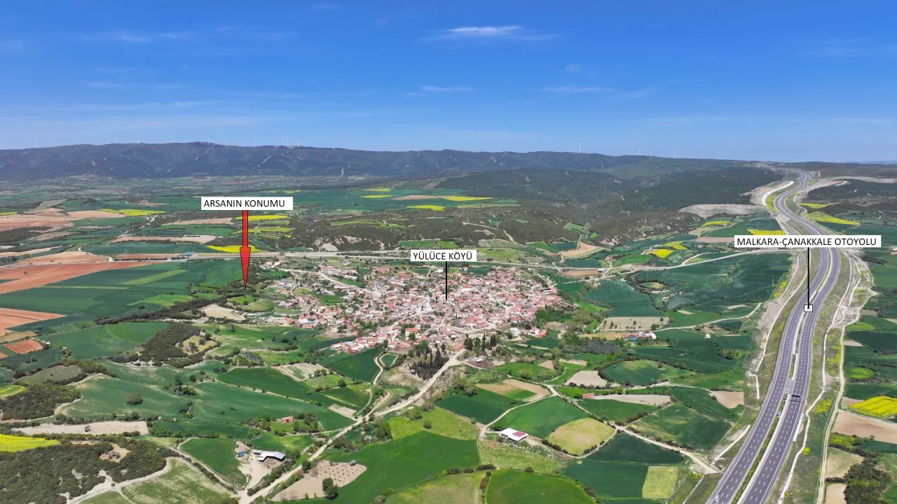 ÇANAKKALE GELİBOLU YÜLÜCE'DE 704m2 MÜSTAKİL TAPULU İMARLI ARSA - görsel 14