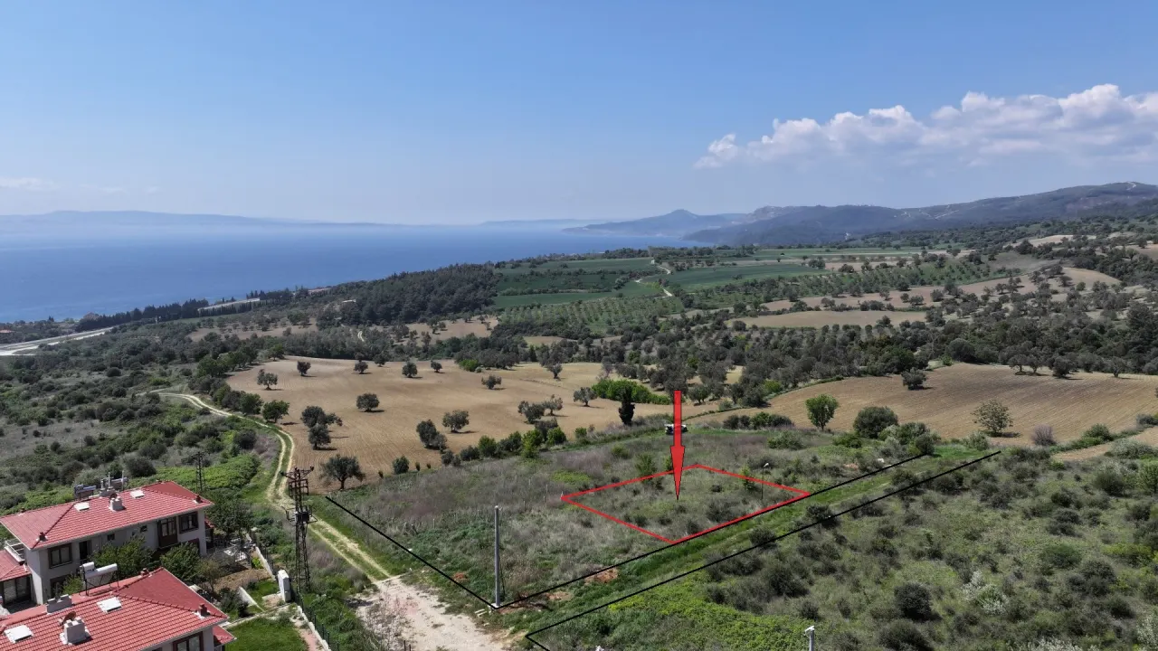 ÇANAKKALE GELİBOLU BURHANLI'DA BOĞAZ MANZARALI 508m2 ARSA - görsel 7