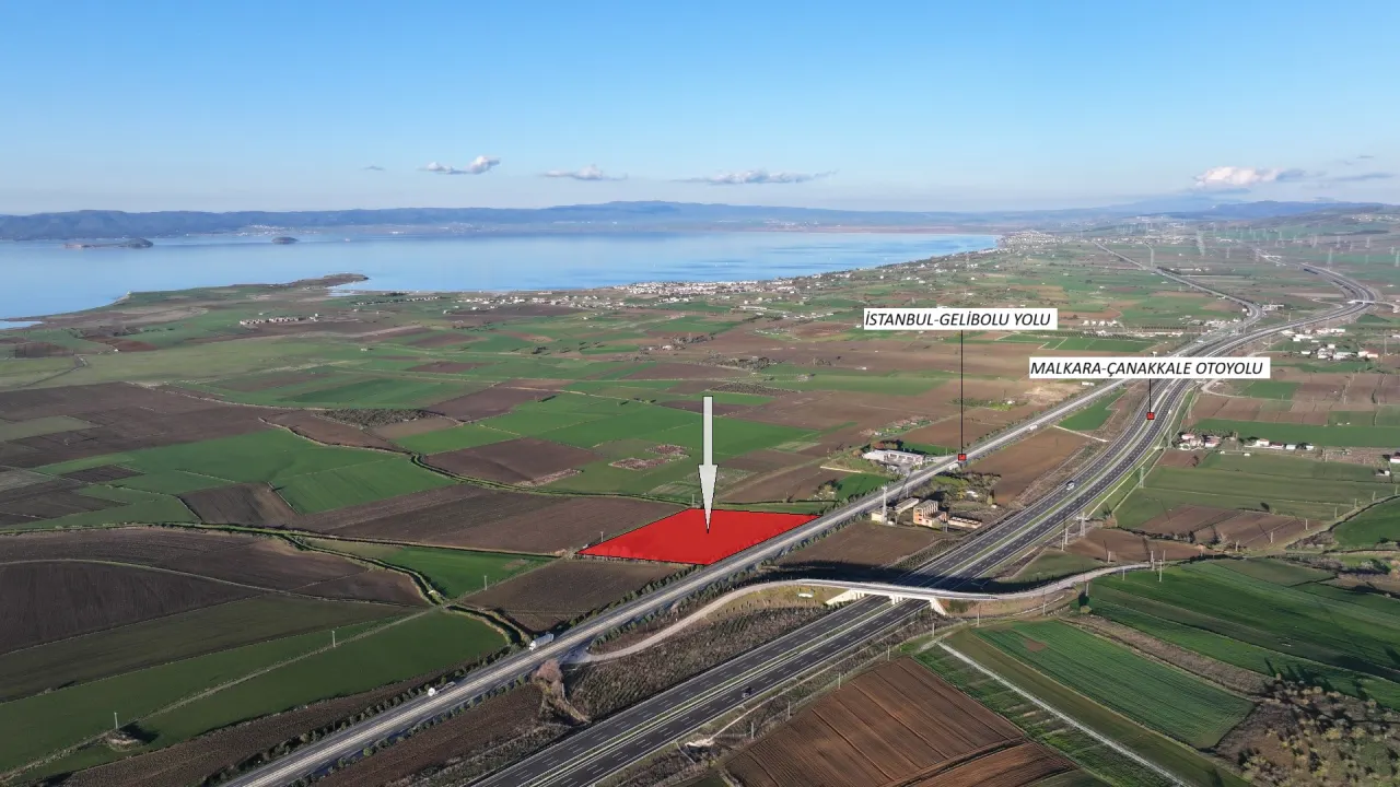 ÇANAKKALE GELİBOLU BOLAYIRDA ANAYOLA CEPHE 14,125m2 TARLA - görsel 16