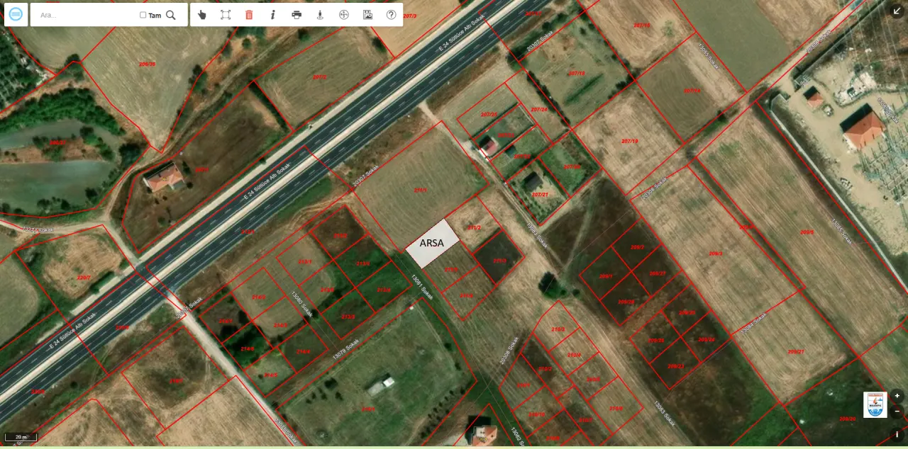 GELİBOLU SÜTLÜCEDE KÖPRÜ VE DENİZ MANZARALI 500m2 ARSA - görsel 13