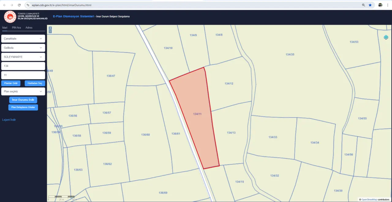 ÇANAKKALE GELİBOLU SÜLEYMANİYEDE MÜSTAKİL TAPULU 9,172m2 TARLA - görsel 23