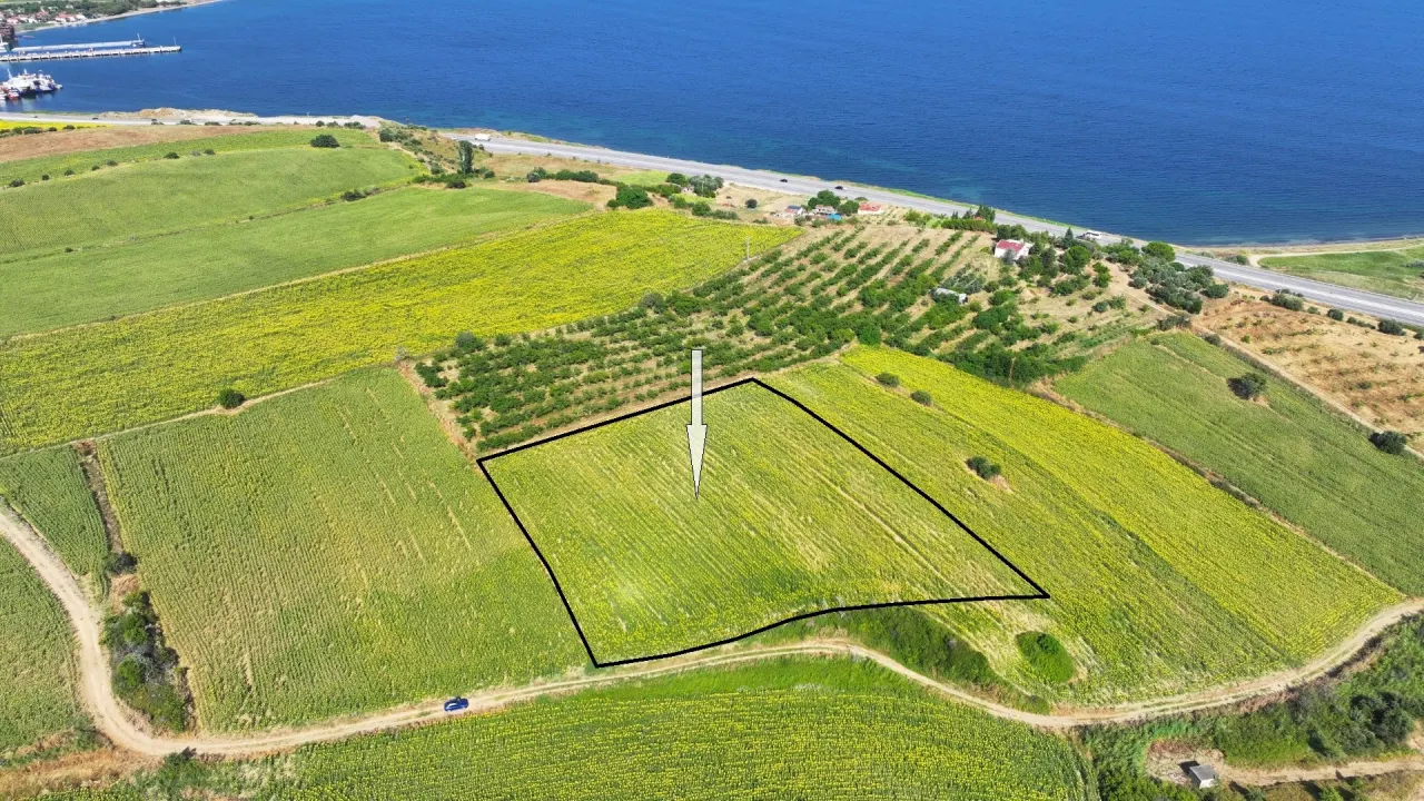 ÇANAKKALE GELİBOLU SÜTLÜCE'DE DENİZ MANZARALI 9,908m2 TARLA - görsel 6