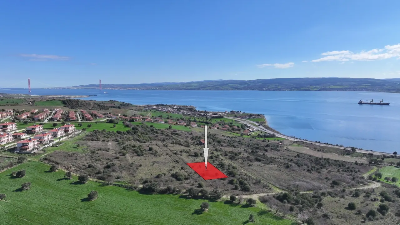 ÇANAKKALE GELİBOLU BURHANLI'DA BOĞAZ MANZARALI 474m2 ARSA - görsel 20