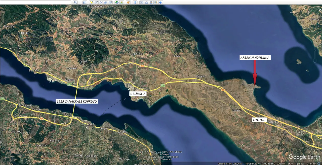 GELİBOLU BOLAYIR BAKLA BURNUNDA HARİKA KONUMDA 191m2 ARSA - görsel 4