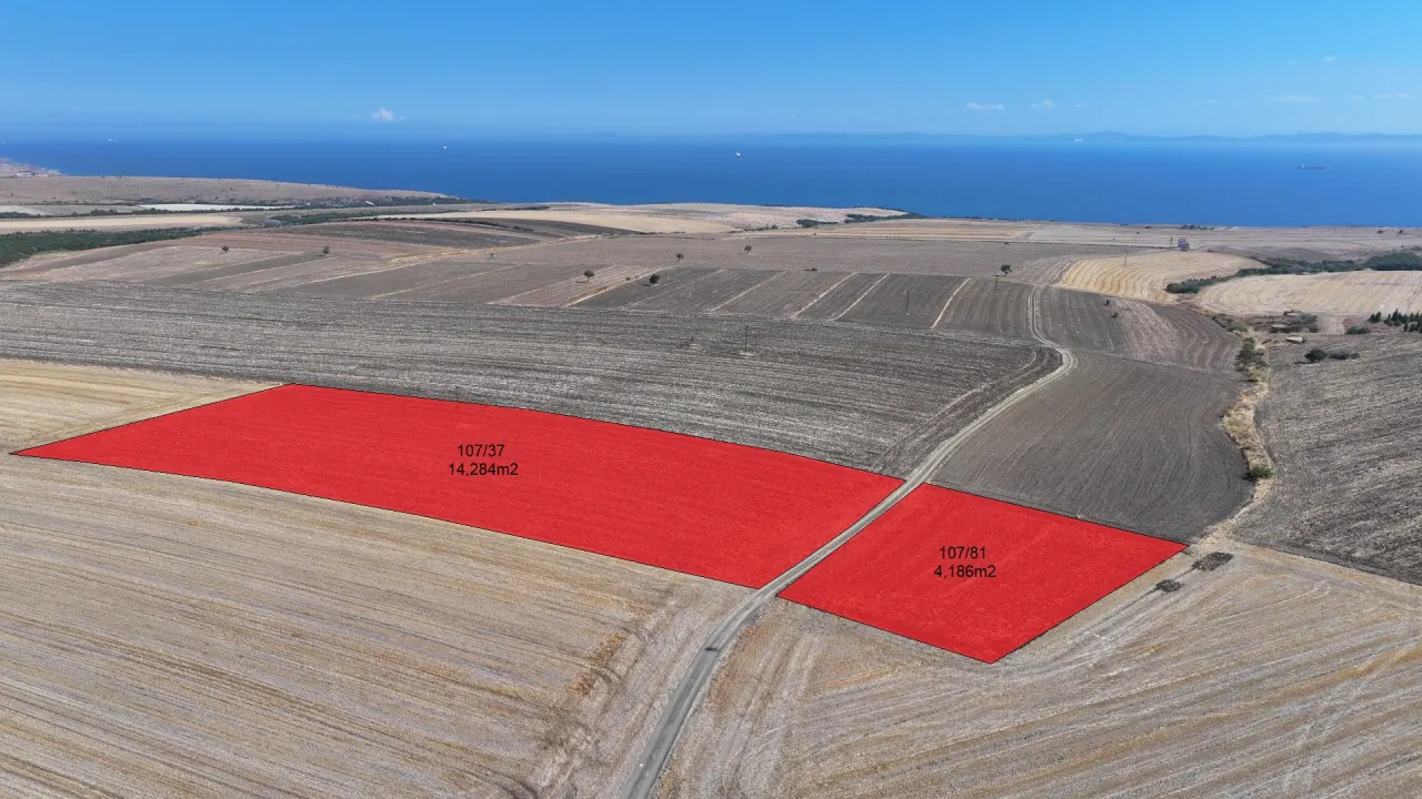 ÇANAKKALE GELİBOLU DEMİRTEPE'DE DENİZ MANZARALI 18,470m2 TARLA. - görsel 2