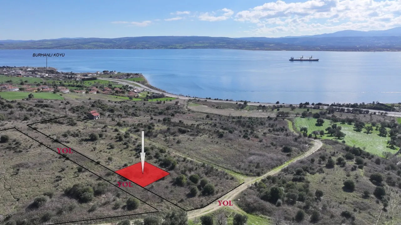 ÇANAKKALE GELİBOLU BURHANLI'DA BOĞAZ MANZARALI 474m2 ARSA - görsel 22