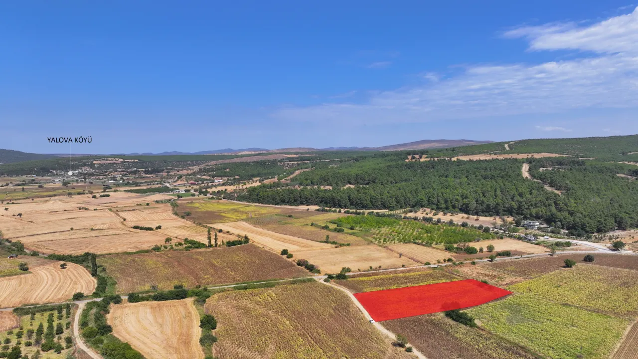 ÇANAKKALE ECEABAT YALOVA KÖYÜNDE 6.061 m² YATIRIMLIK TARLA - görsel 7