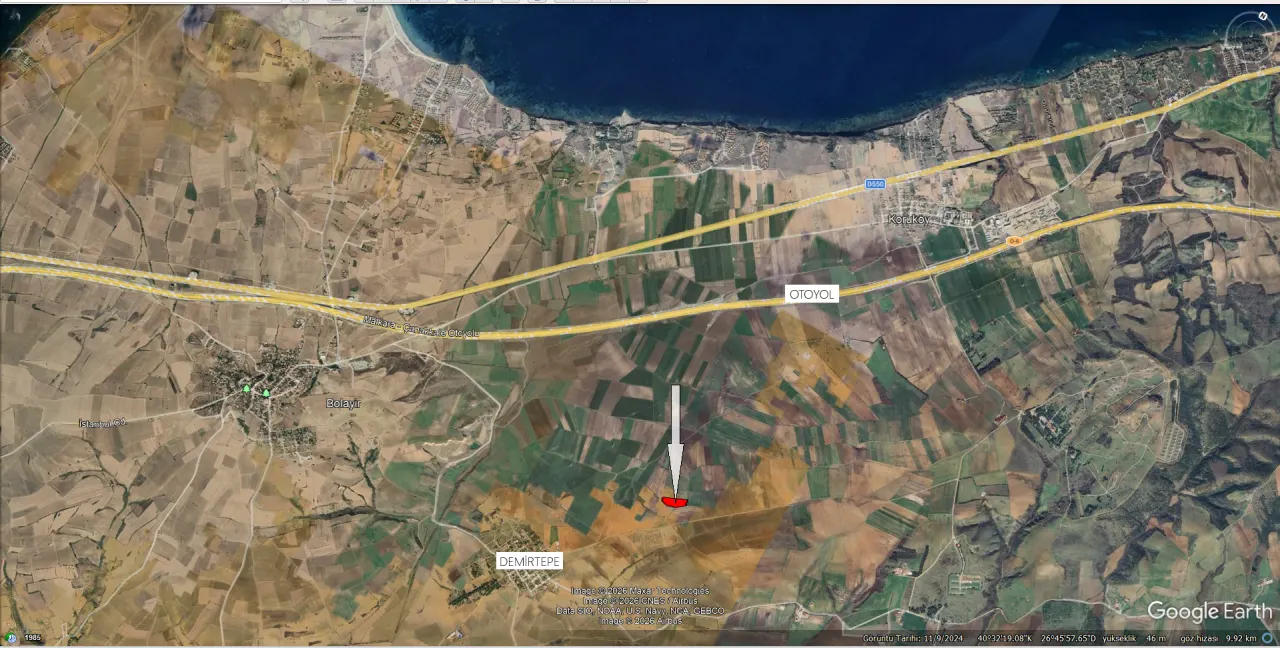 ÇANAKKALE GELİBOLU DEMİRTEPE'DE 14,223m2 MÜSTAKİL TAPULU TARLA - görsel 21