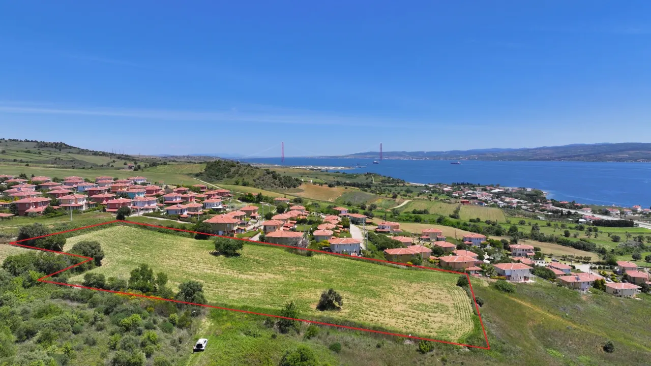 ÇANAKKALE GELİBOLU BURHANLI'DA BOĞAZ MANZARALI 8,062m2 TARLA - görsel 27