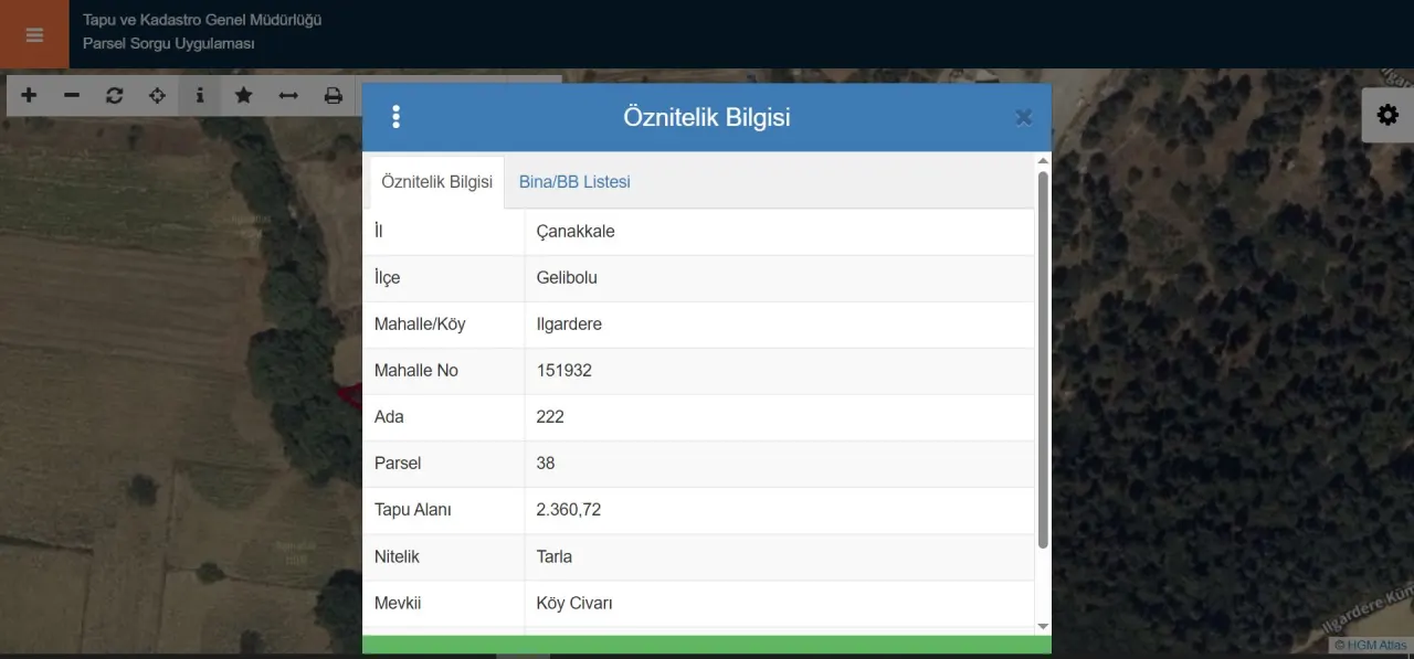 ÇANAKKALE GELİBOLU ILGARDERE'DE KÖY İÇERİSİNDE 5,140m2 TARLA - görsel 4