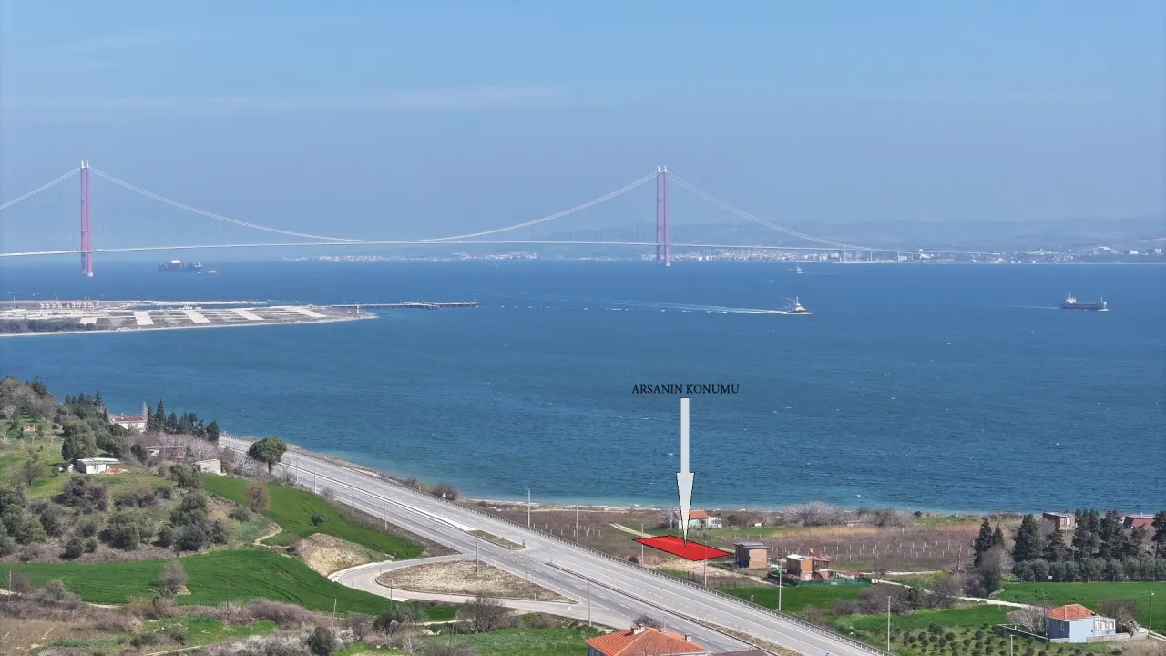 ÇANAKKALE GELİBOLU SÜTLÜCEDE KÖPRÜ VE DENİZ MANZARALI 516m2 ARSA - görsel 20