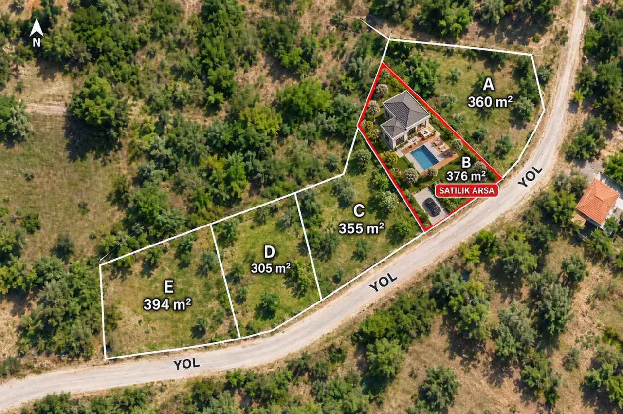 GELİBOLU YÜLÜCE'DE %40 İNŞAAT İZİNLİ 376m2 MÜSTAKİL TAPULU ARSA - görsel 17