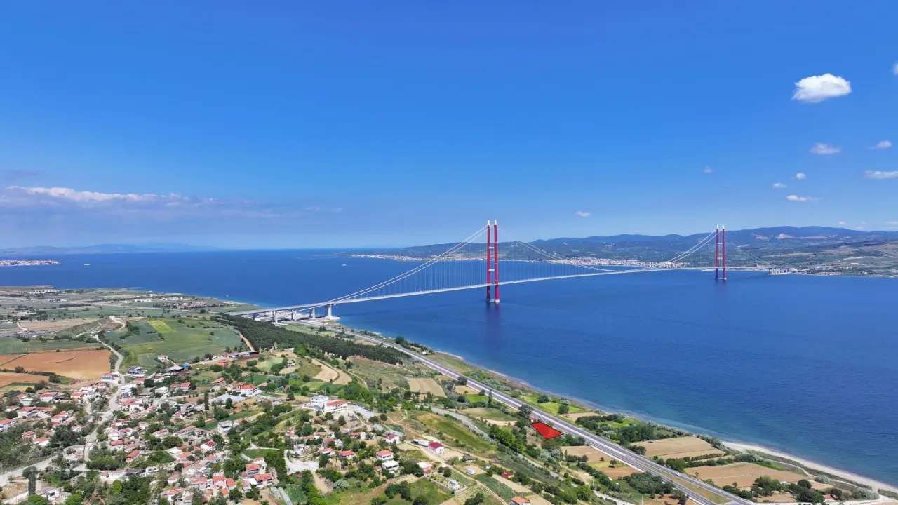 GELİBOLU SÜTLÜCE'DE KÖPRÜ VE BOĞAZ MANZARALI 1,070m2 ARAZİ - görsel 17