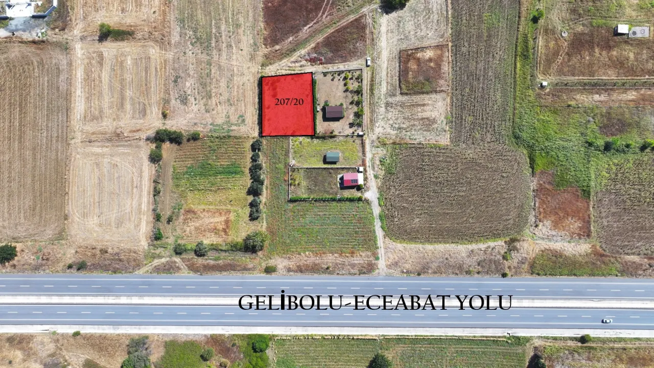 GELİBOLU SÜTLÜCE 875m2 KÖPRÜ VE DENİZ MANZARALI ARSA - görsel 6