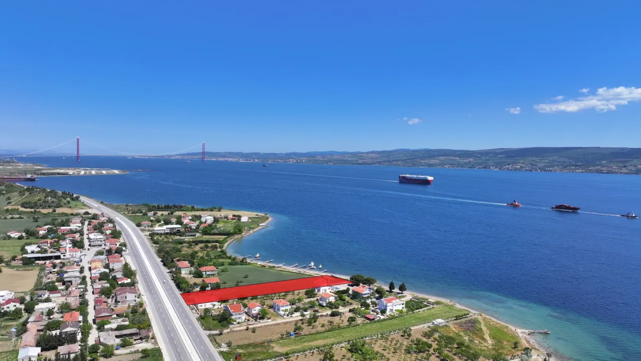 GELİBOLU BURHANLIDA KÖPRÜ MANZARALI SIFIR DENİZ 3.788m2 ARAZİ - görsel 16