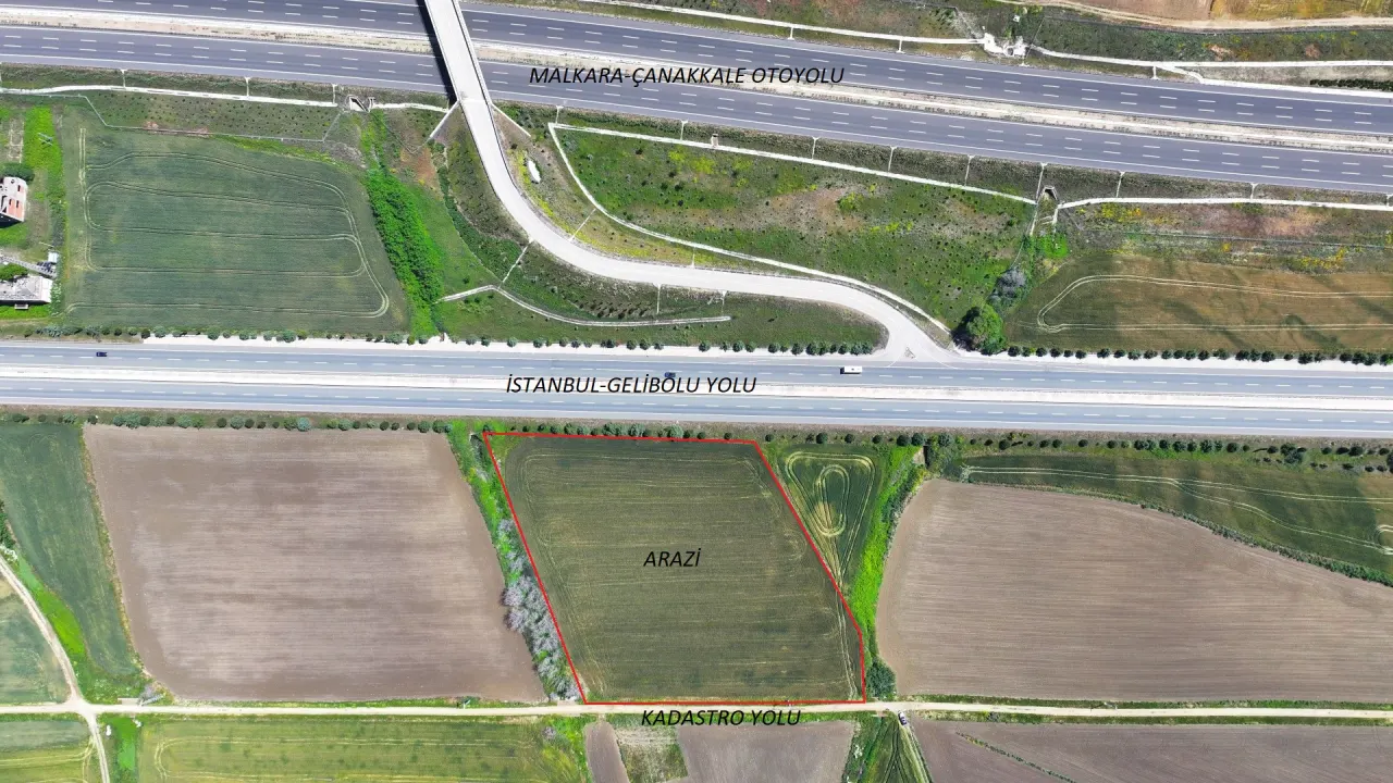ÇANAKKALE GELİBOLU BOLAYIRDA ANAYOLA CEPHE 10,004m2 TARLA - görsel 22