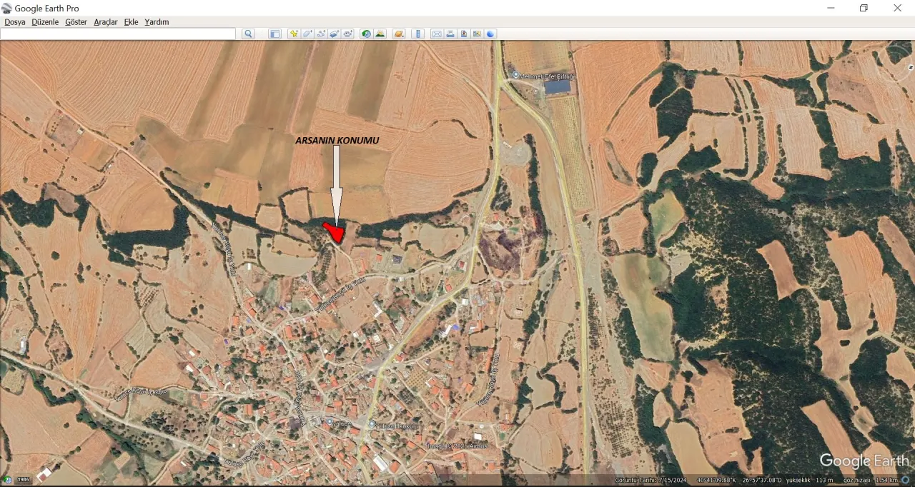 ÇANAKKALE GELİBOLU YÜLÜCE'DE 704m2 MÜSTAKİL TAPULU İMARLI ARSA - görsel 4