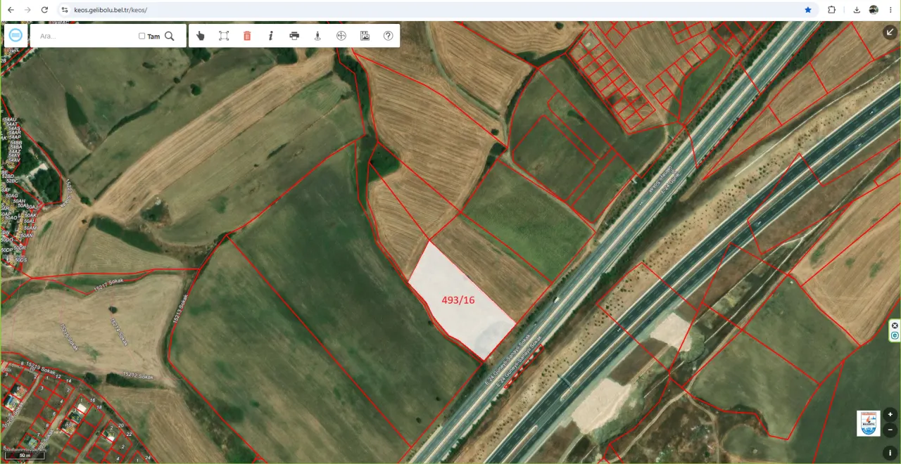 ÇANAKKALE GELİBOLU GÜNEYLİDE ANA YOLA CEPHE DENİZ MANZARALI 9,213m2 TARLA - görsel 23