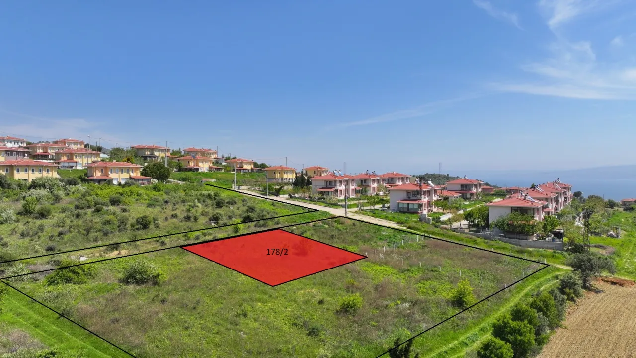 ÇANAKKALE GELİBOLU BURHANLI'DA BOĞAZ MANZARALI 508m2 ARSA - görsel 4