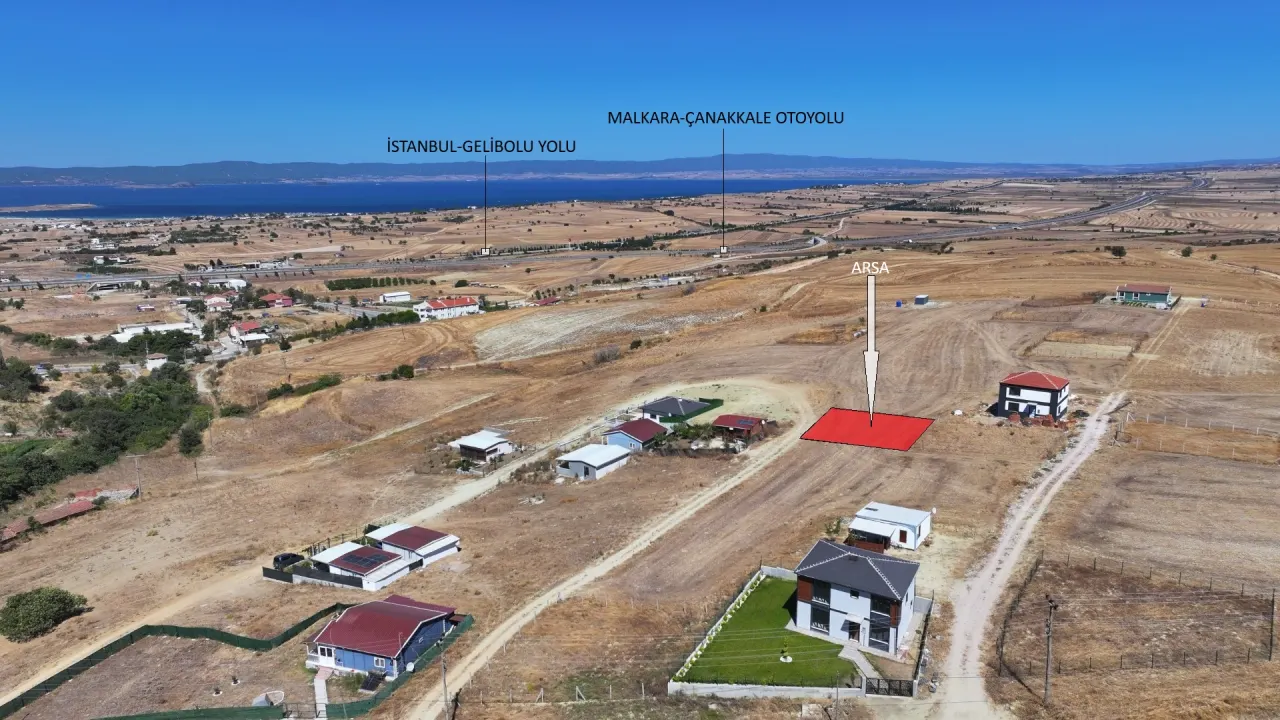 GELİBOLU BOLAYIRDA MÜSTAKİL TAPULU DENİZ MANZARALI 299m2 ARSA - görsel 6
