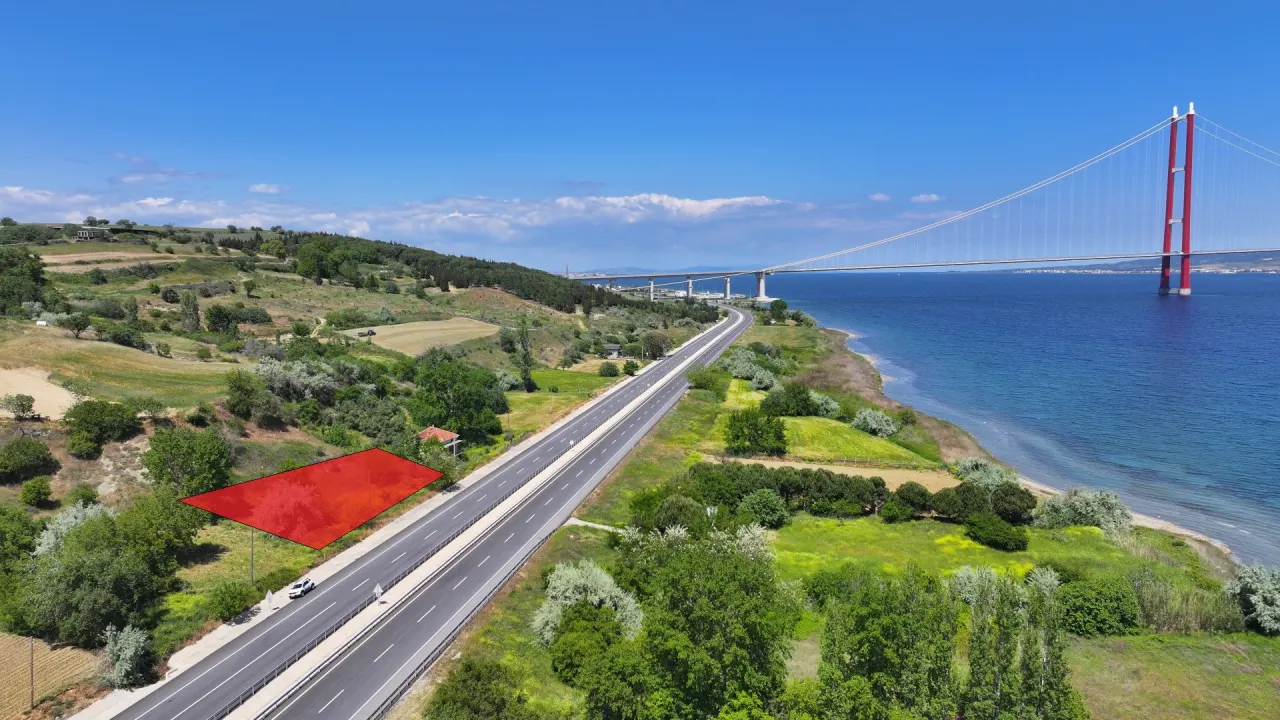 GELİBOLU SÜTLÜCE'DE KÖPRÜ VE BOĞAZ MANZARALI 1,070m2 ARAZİ - görsel 15