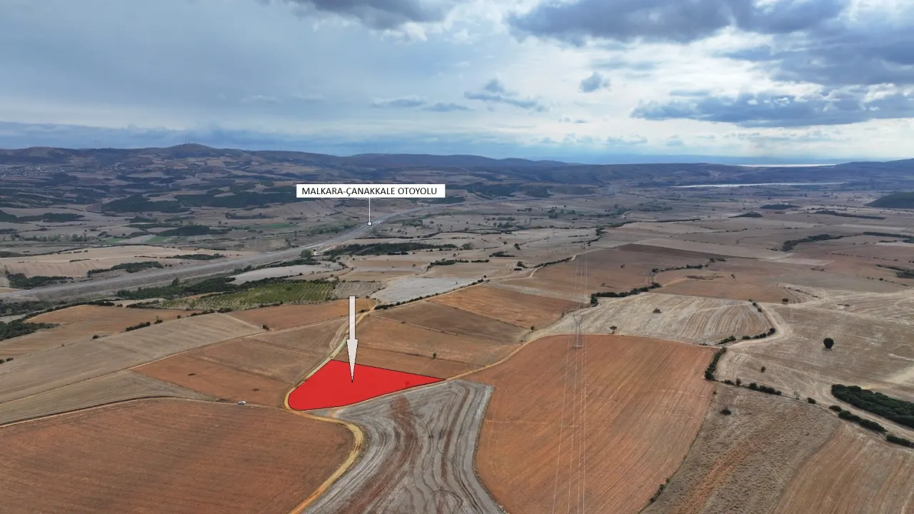 ÇANAKKALE GELİBOLU YÜLÜCE'DE MÜSTAKİL TAPULU KÖYE YAKIN 5,358m2 TARLA - görsel 7