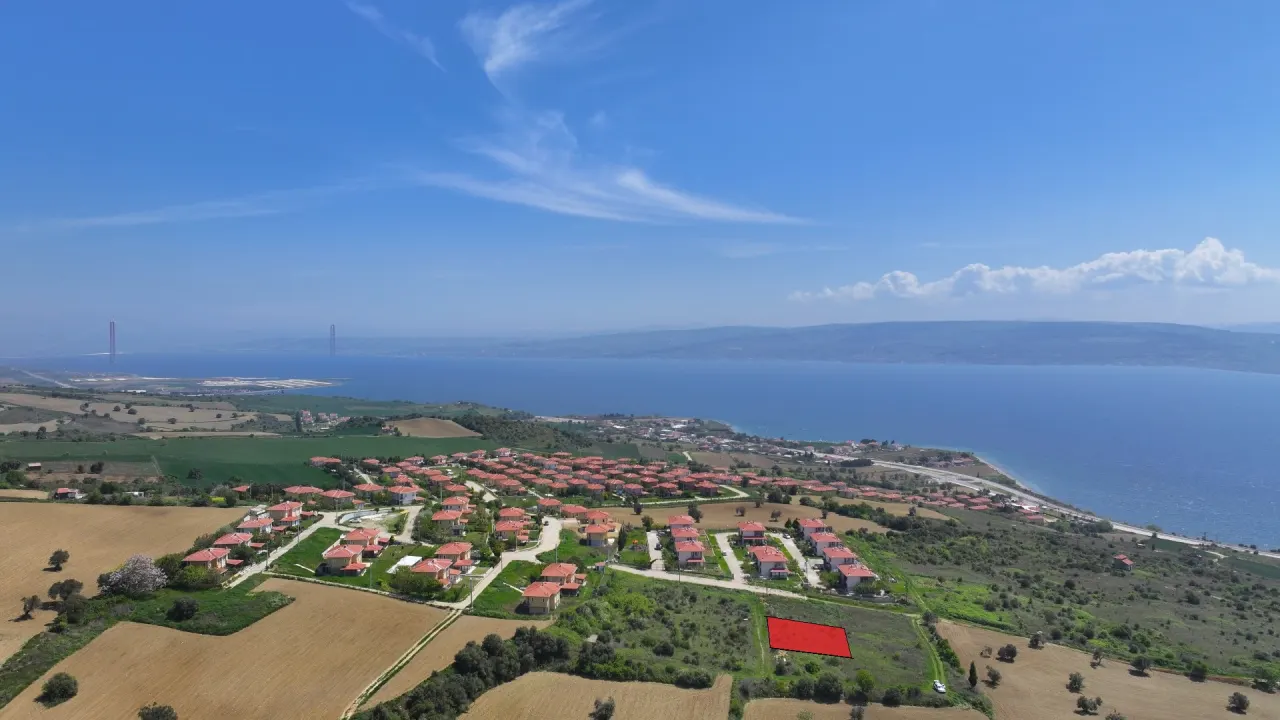 ÇANAKKALE GELİBOLU BURHANLI'DA BOĞAZ MANZARALI 508m2 ARSA - görsel 18